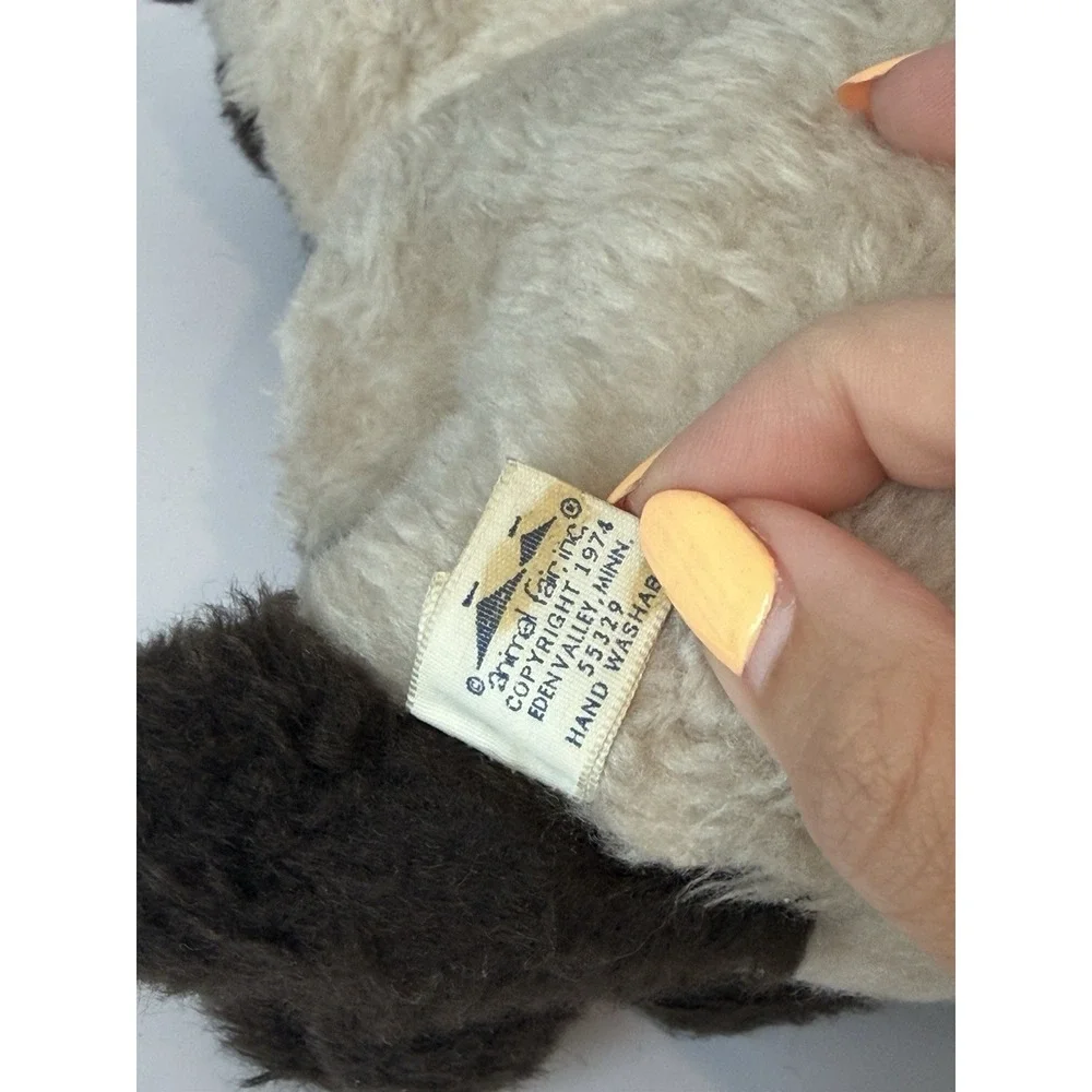 Vintage 1977 American Greetings Siamese Cat Plush Blue Eyes Stuffed Animal Toy